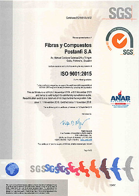 Postanfi  - Certificado de Calidad